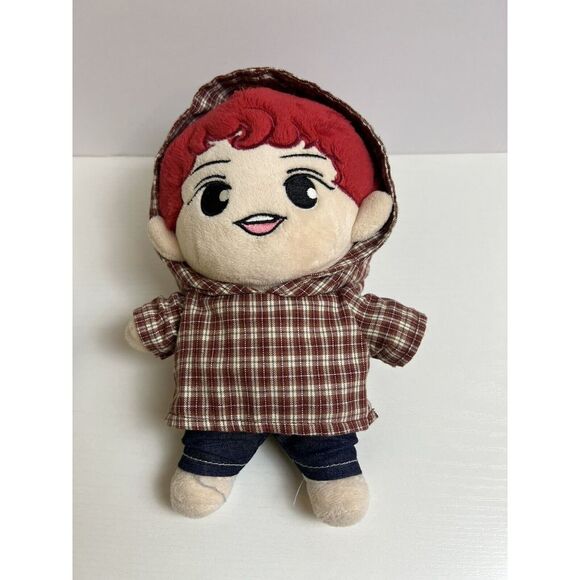 23cm KPOP EXO Plush OHH Sehun Doll Stuffed Toy w/clothes Oh SeHun Original Red - Picture 7 of 10
